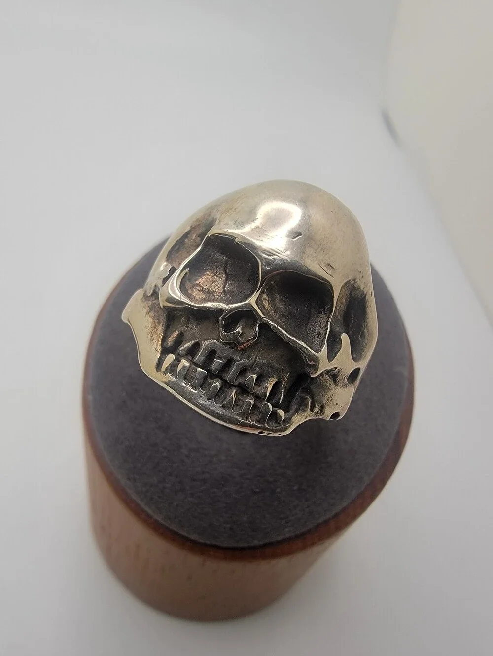 Size 10-3/4 925 Sterling Silver Skull Ring - Bold Statement Accessory